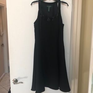 Ralph Lauren beaded neck cocktail dress